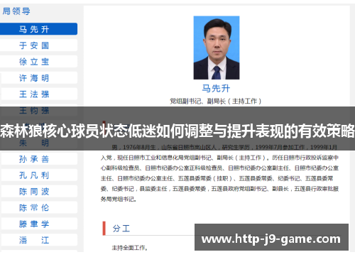 森林狼核心球员状态低迷如何调整与提升表现的有效策略 森林狼核心球员状态低迷如何调整与提升表现的有效策略